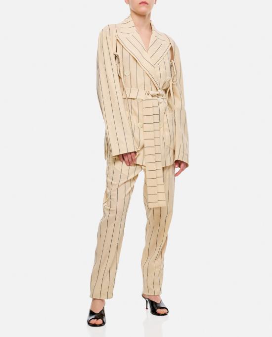  셋추 스트레이트 팬츠 U241P001C017NWHITE Neutrals - SETCHU