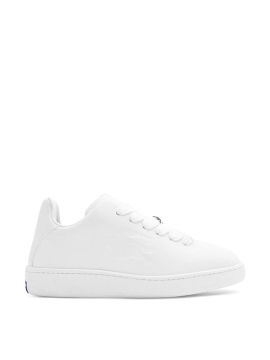 25FW 버버리 레더 박스 스니커즈 8083385 White