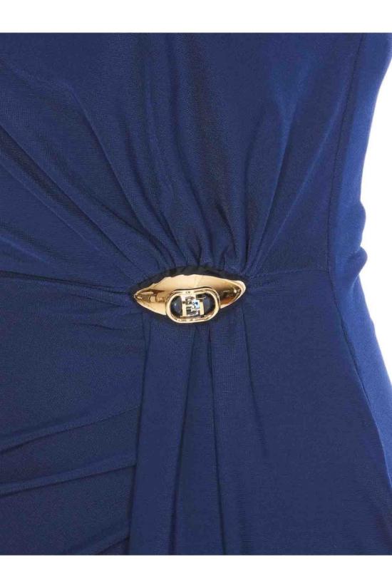 25SS 엘리자베타프랜치 롱 원피스 ABR0551E2DC8 Blue - ELISABETTA FRANCHI