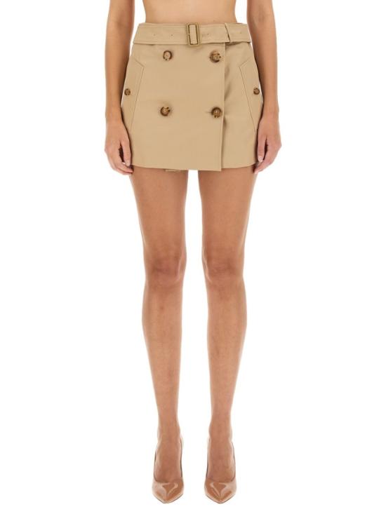  버버리 숏 스커트 8071196 A7405 Neutrals