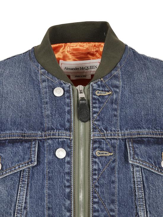  알렉산더 맥퀸 데님 자켓 677836QSZ750913 Grey - ALEXANDER MCQUEEN