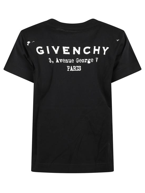 25FW 지방시 반팔 티셔츠 BW70FJP75N001 Black - GIVENCHY