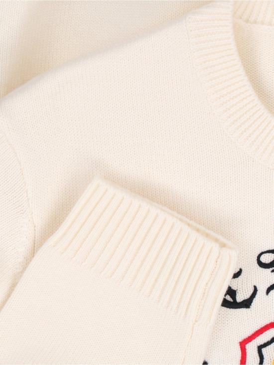 25FW 카사블랑카 스웨터 M AW25 KW 1105 01BOSOZUKU Neutrals - CASABLANCA