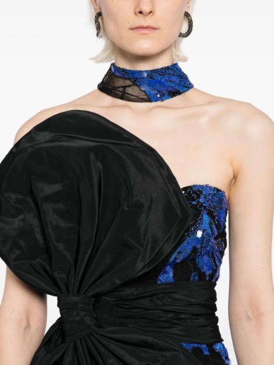  사이드 코베이시 점프수트 자수 스트랩리스 - SAIID KOBEISY