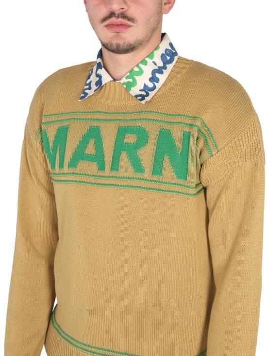  마르니 긴팔 티셔츠 GCMG0293Q0 UFC40000V24 Yellow - MARNI