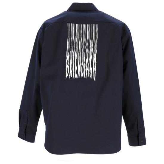  발렌시아가 긴팔 셔츠 662982TKM028065 Black - BALENCIAGA