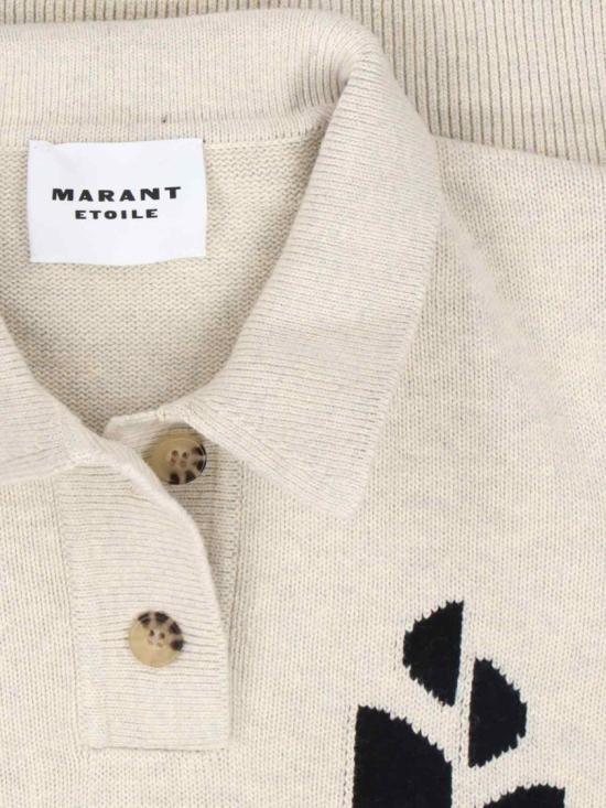 25FW 이자벨마랑에뚜왈 노라 폴로 니트 스웨터  PU0314FA A1X05E02LY Neutrals - ISABEL MARANT ETOILE