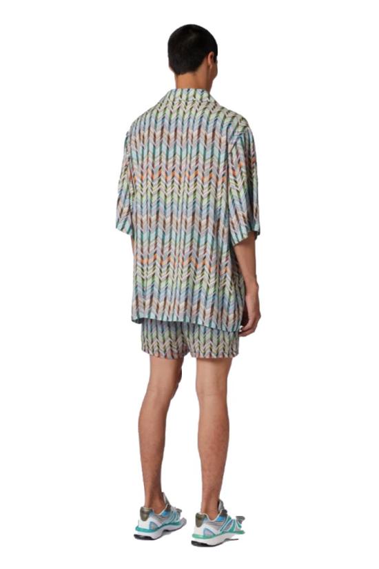  미소니 반팔 셔츠 TS24SJ00 BW00RUS01BK Multicolor - MISSONI