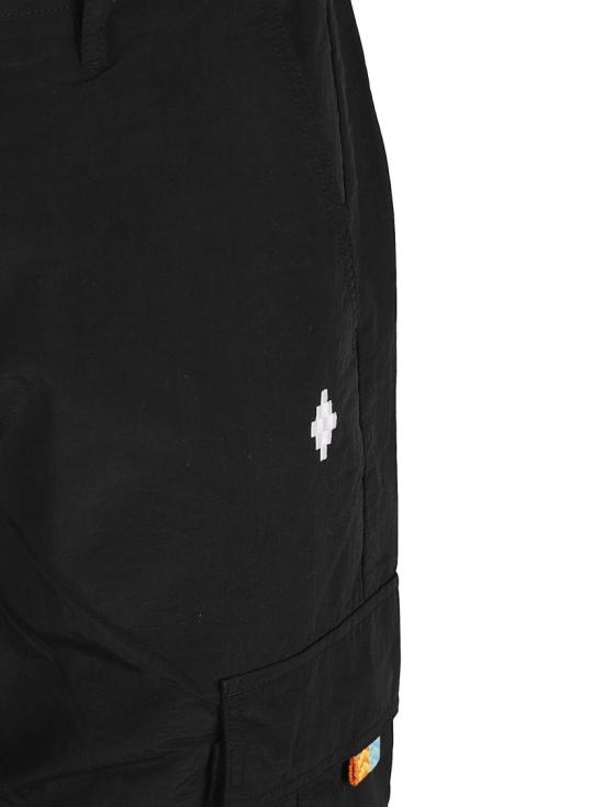  마르셀로 불론 스트레이트 팬츠 CMCF014S23FAB0011001 Black - MARCELO BURLON