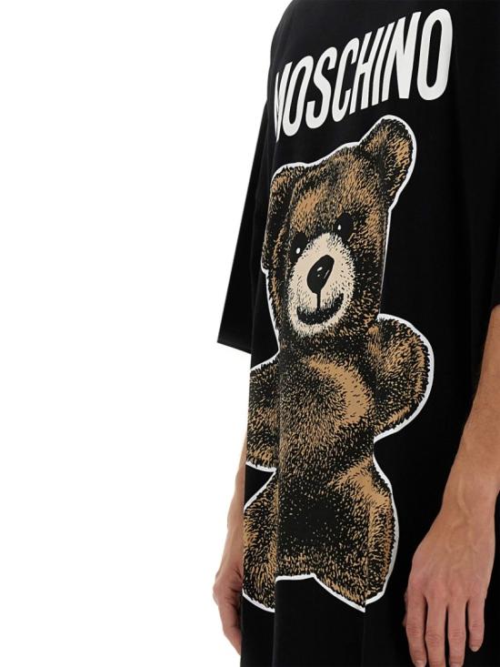  모스키노 반팔 티셔츠 07120244 1555 Black - MOSCHINO