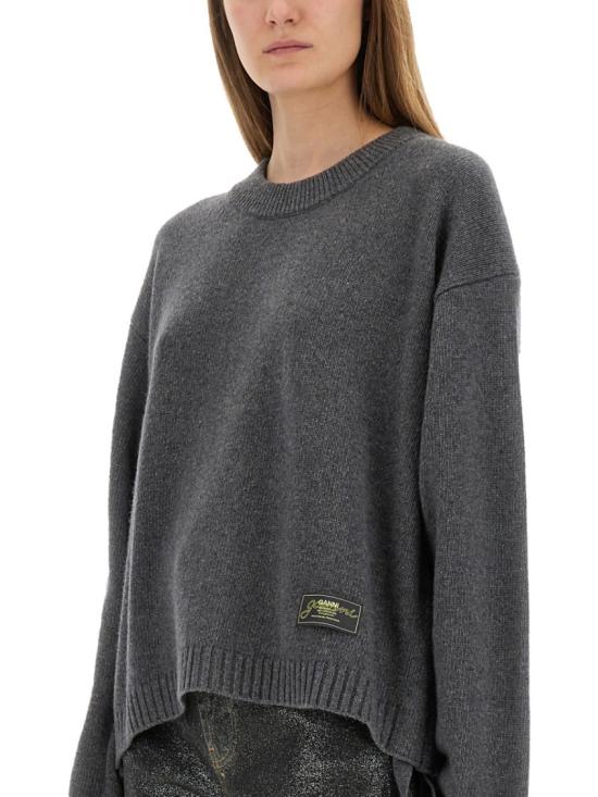 25FW 가니 탑 K2569 252 Grey - GANNI