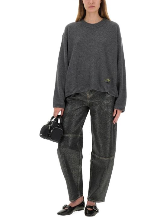 25FW 가니 탑 K2569 252 Grey - GANNI