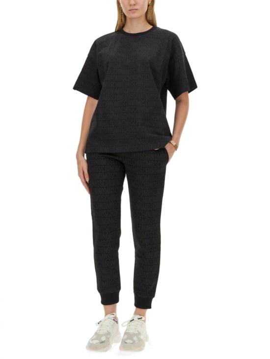  모스키노 반팔 티셔츠 07067745 1555 Black - MOSCHINO