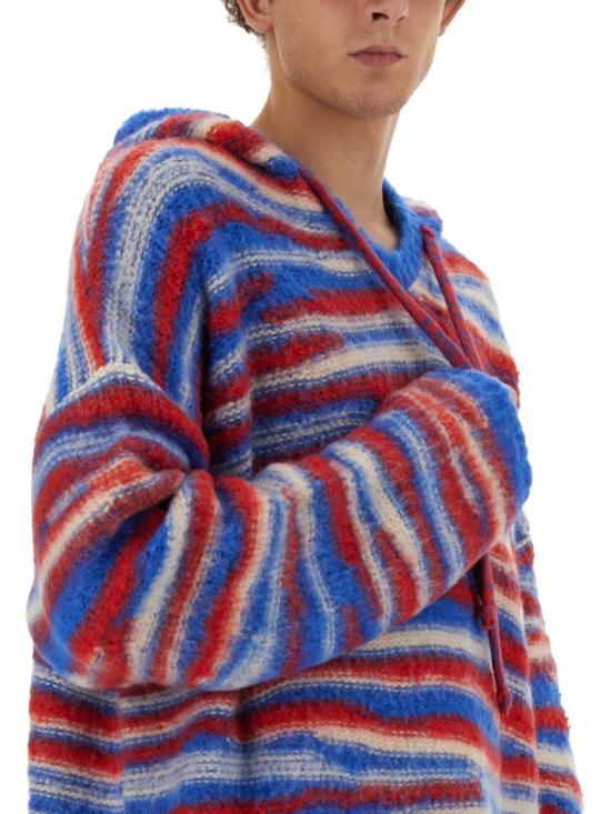  이알엘 후드 티셔츠 ERL07N015 REDBLUE Multicolor - ERL