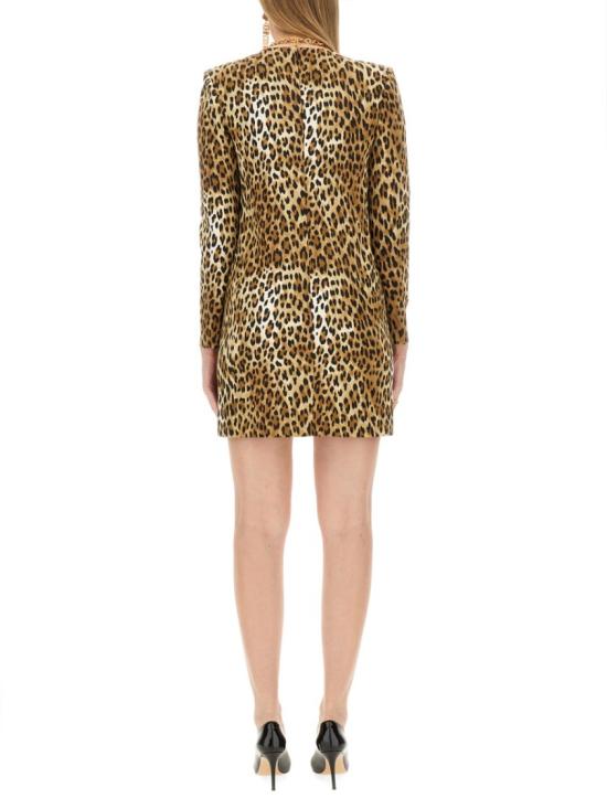 모스키노 미디 원피스 04285550 1888 Brown - MOSCHINO