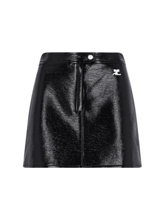 25FW 쿠레쥬 숏 스커트 PERCJU001VY00149999 Black