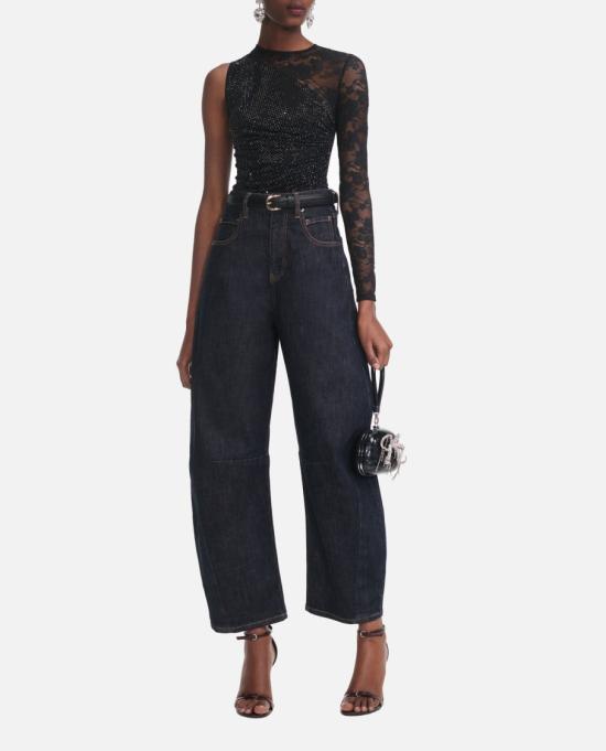 25FW 셀프 포트레이트 긴팔 티셔츠 PF25100TBBLACK Black - SELF PORTRAIT