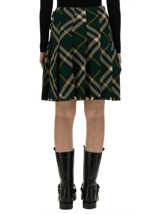  버버리 미디 스커트 8083016 B8660 Green - BURBERRY