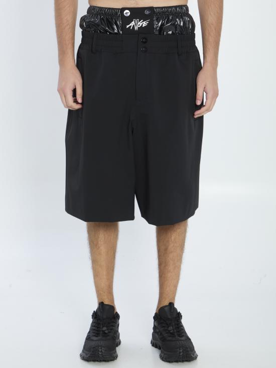25FW MONCLER X ASAP ROCKY 숏팬츠 K24042B00001 BLACK