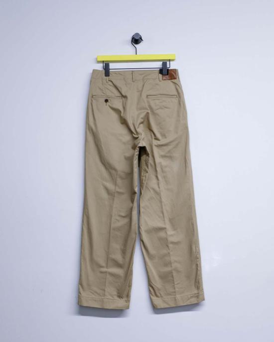  더 레터스 스트레이트 팬츠 레터스 코튼 트윌 워크 팬츠 카키 - THE LETTERS