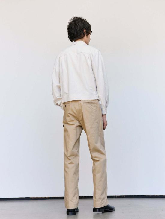  더 레터스 스트레이트 팬츠 레터스 코튼 트윌 워크 팬츠 카키 - THE LETTERS