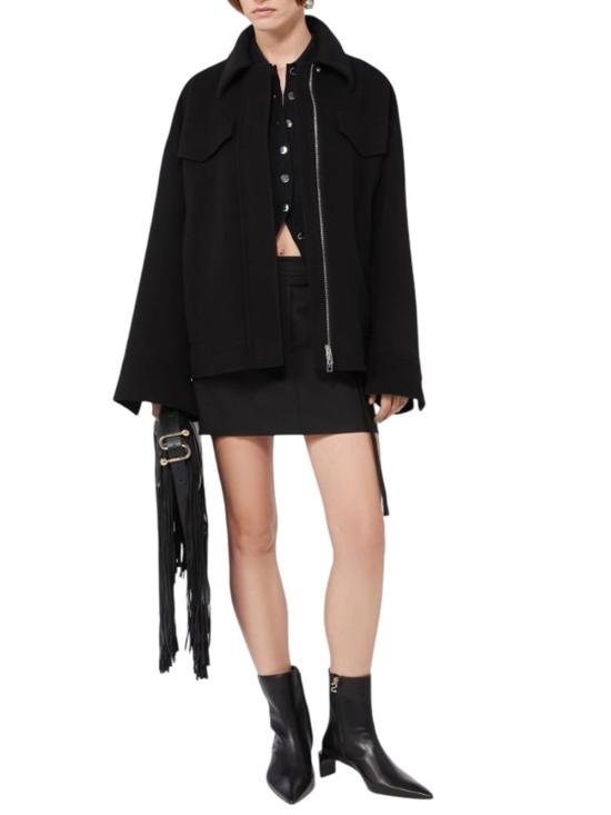 25FW 스포트막스 CANTORE 칸토레 벨티드 울 자켓 2522086031600 NERO - SPORTMAX