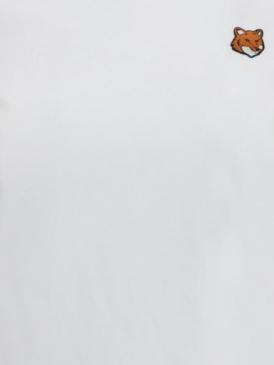25FW 메종키츠네 폭스 헤드 레귤러 티셔츠 PW00113KJ7026 P100 WHITE - MAISON KITSUNE