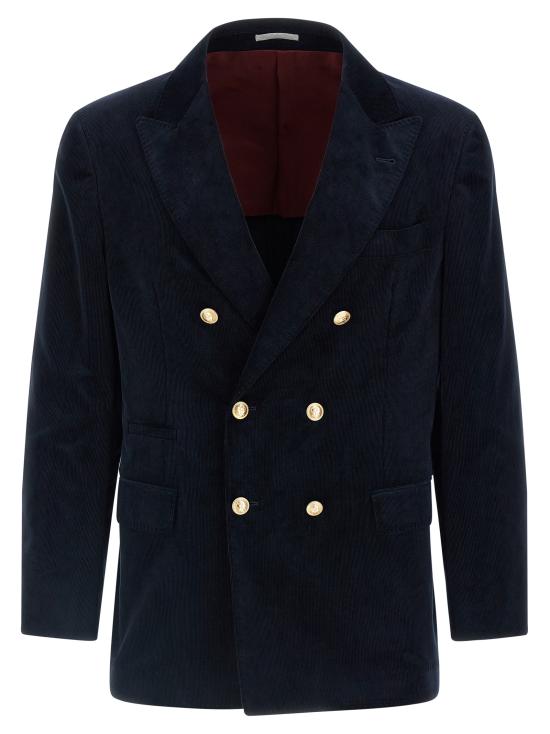 25FW 브루넬로 쿠치넬리 수트 자켓 ML4627BPDGC5755 Blue