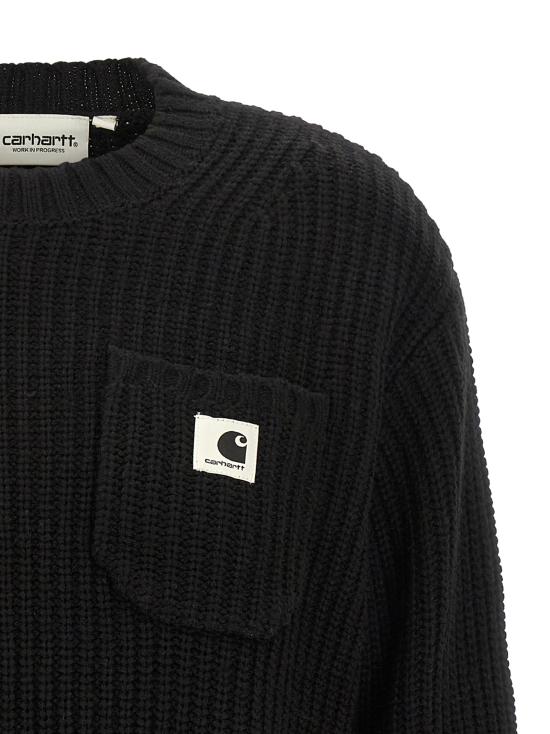25FW 칼하트 WIP 스웨터 I03538289XX Black - CARHARTT WIP