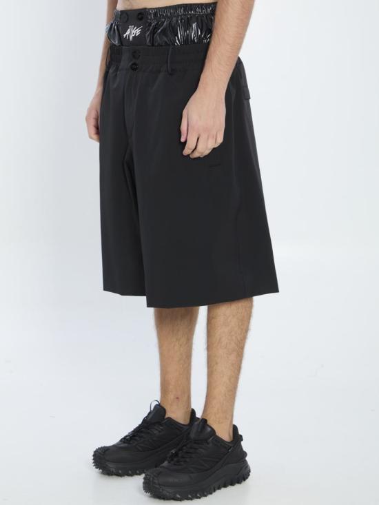 25FW Moncler X Asap Rocky 숏팬츠 4768931 K24042B00001 M7556 999 Black - OTHER BRANDS