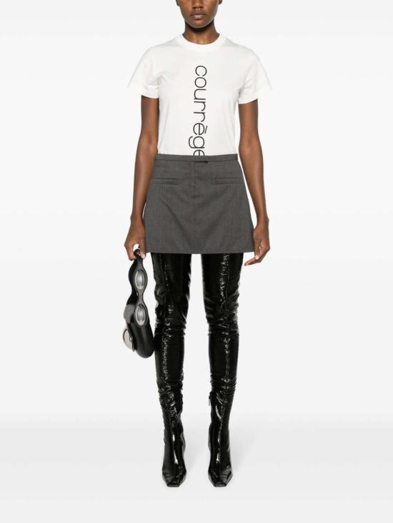  쿠레쥬 반팔 티셔츠 423JTS006JS01120001 White - COURREGES