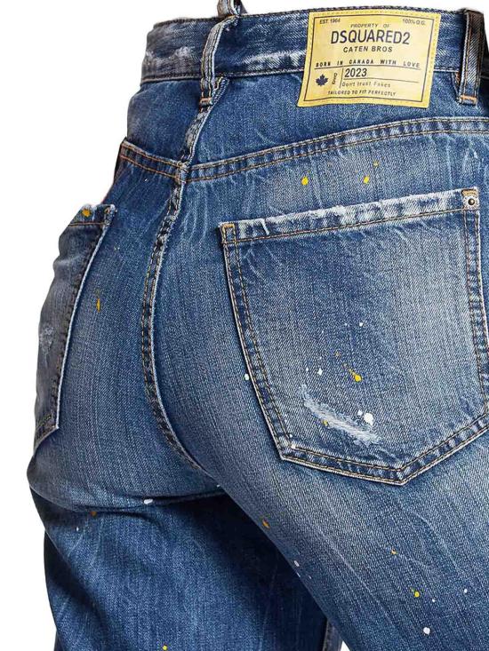 25FW 디스퀘어드2 스트레이트 팬츠 S75LB0804S30309470 Blue - DSQUARED2