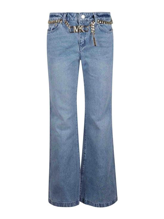  마이클 코어스 스트레이트 팬츠 MS39041FAU906 Blue