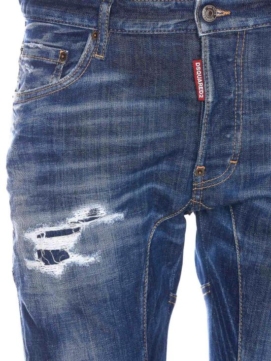  디스퀘어드2 스트레이트 팬츠 S74LB1334S30342470 Blue - DSQUARED2