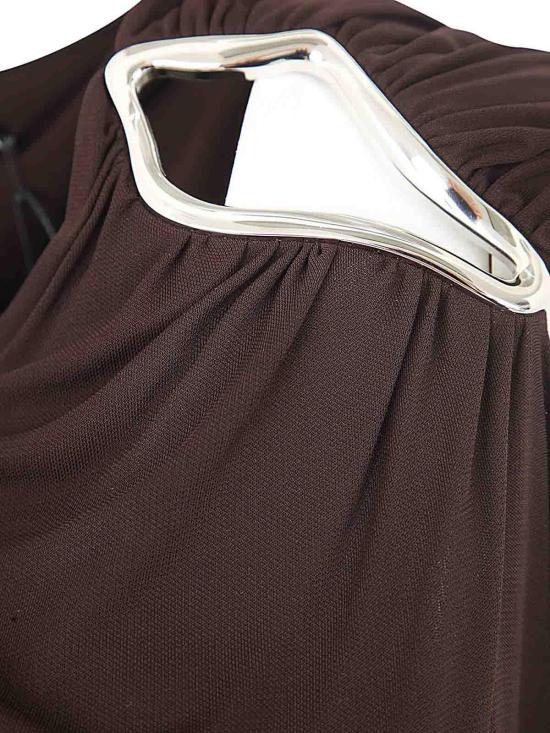  랑방 롱 원피스 RWDR00245803H23693 Brown - LANVIN