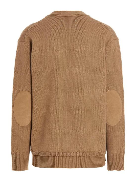 25FW 마르지엘라 엘보우 패치 가디건 SI1GP0003S18064106F Beige - MAISON MARGIELA