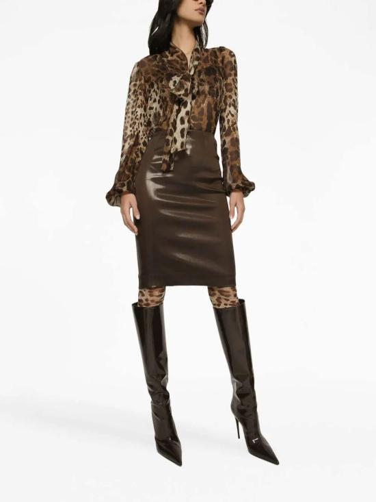 돌체앤가바나 블라우스 F5N70TIS1MNHY13M Brown - DOLCE & GABBANA
