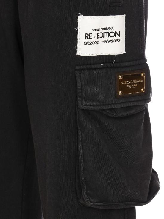  돌체앤가바나 트레이닝/조거 팬츠 GV6IHTG7JH6S9000 Black - DOLCE & GABBANA