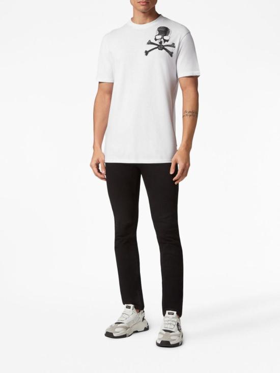  필립 플레인 반팔 티셔츠 MTK6187PJY002N01 White - PHILIPP PLEIN