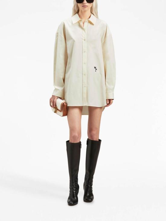  팜앤젤스 셔츠 PWGE004F23FAB0010410 Beige - PALM ANGELS