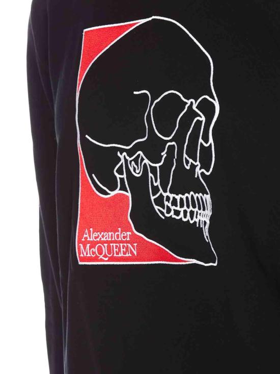  알렉산더 맥퀸 긴팔 티셔츠 759152QVX751000 Black - ALEXANDER MCQUEEN