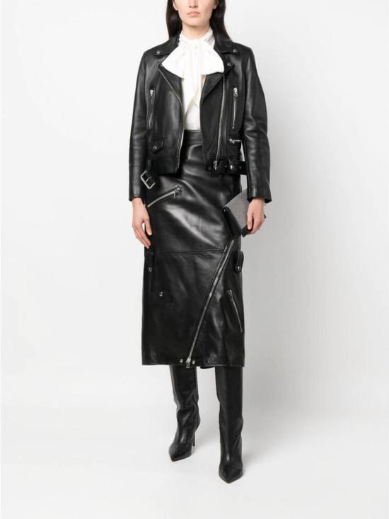  알렉산더 맥퀸 미디 스커트 769318Q5ALZ1000 Black - ALEXANDER MCQUEEN