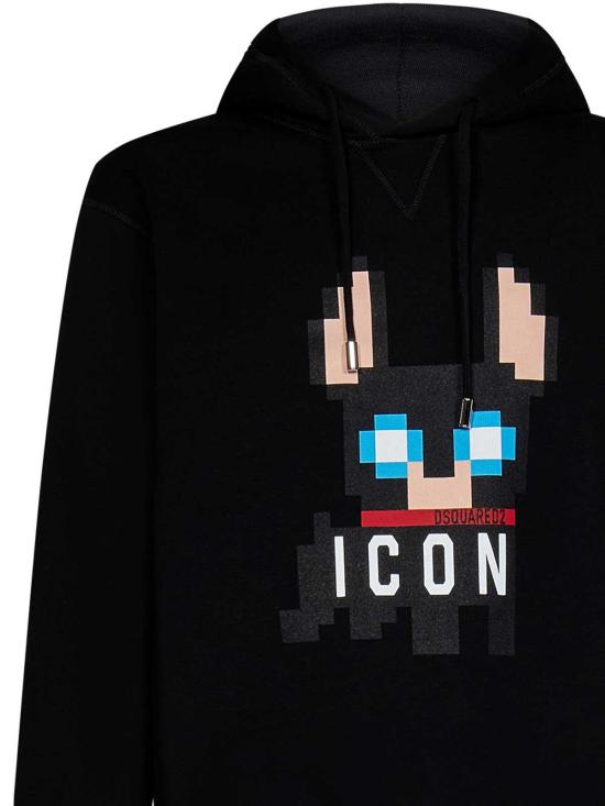  디스퀘어드2 후드 티셔츠 S79GU0105S25516900 Black - DSQUARED2