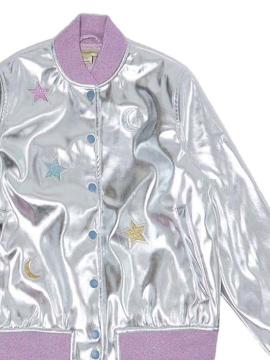 25FW [키즈] 스텔라 맥카트니 봄버 자켓 TX2D07 Z3373 925 SILVER - STELLA MCCARTNEY