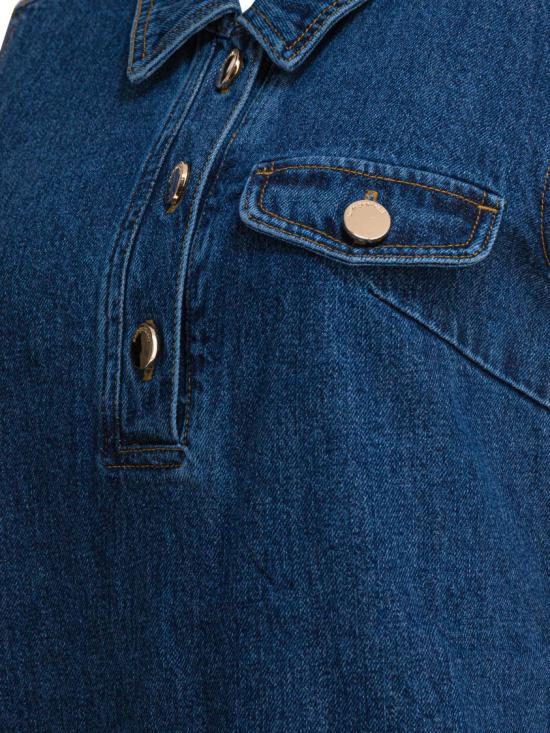 25FW 셀프 포트레이트 데님 원피스 PF25 803S BL Blue - SELF PORTRAIT