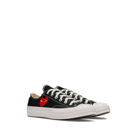 25FW 꼼데가르송 플레이 X 컨버스 스니커즈 AZ K128 001 BLACK - COMME DES GARCONS PLAY CONVERSE