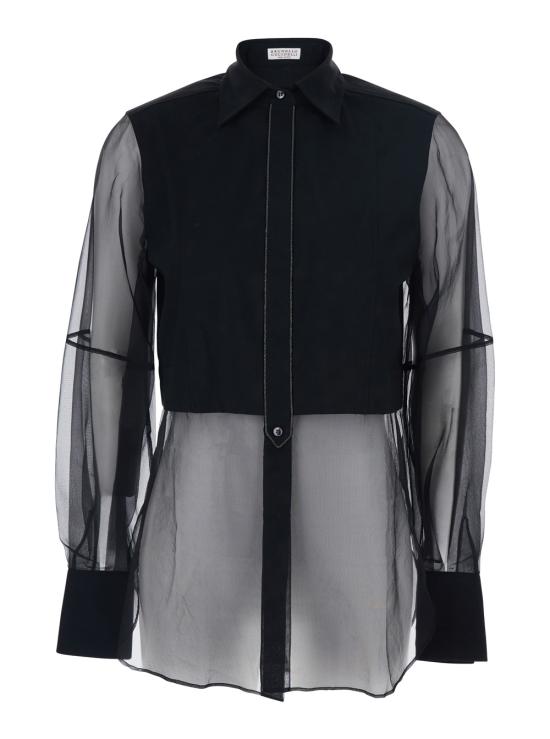 25FW 브루넬로 쿠치넬리 블라우스/셔츠 M0091MQ406C101 Black