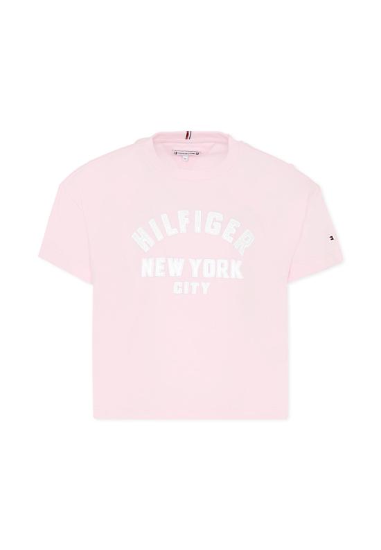 25FW [키즈] 타미힐피거 티셔츠 25CTHKG0KG08635 TOG PINK