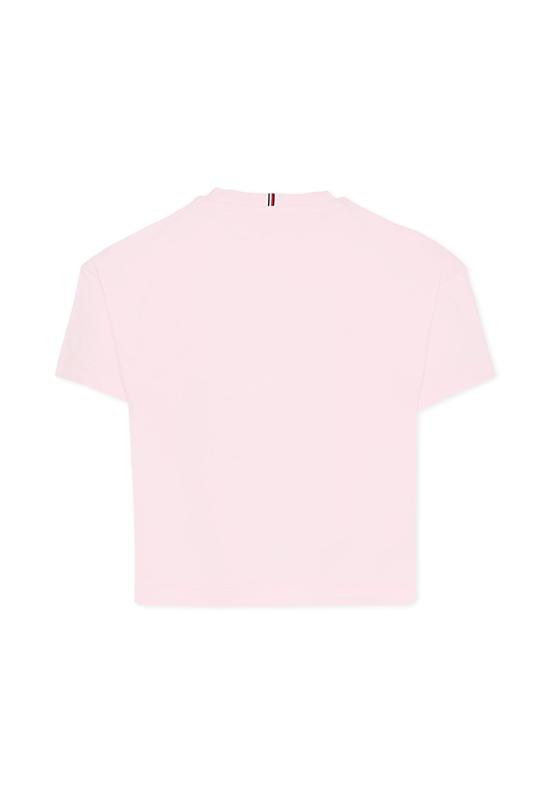 25FW [키즈] 타미힐피거 티셔츠 25CTHKG0KG08635 TOG PINK - TOMMY HILFIGER