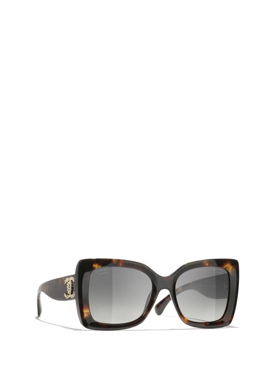 26FW 샤넬 선글라스 CH5555 1818S8 NEW EXCLUSIVE HAVANA TWEED - CHANEL